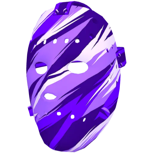 Фиолетовая хоккейная маска