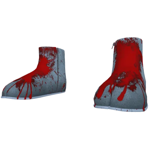 Светло-серые с пятнами крови