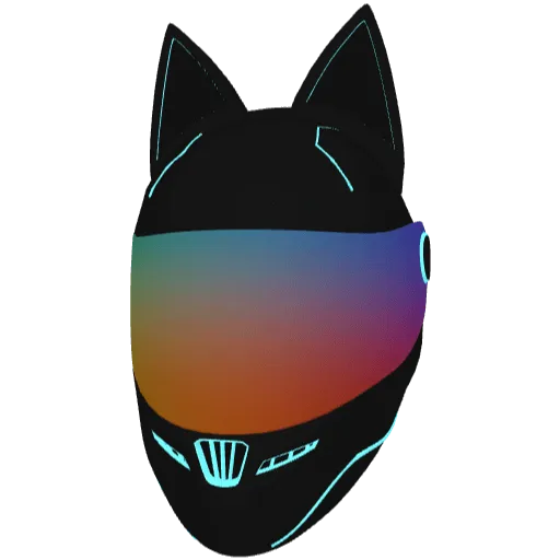 Черный с голубым шлем (Luminoforo)