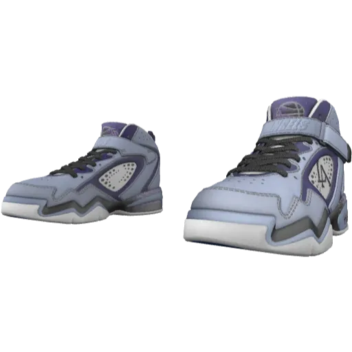 Голубые кроссовки Los Angels с синими вставками