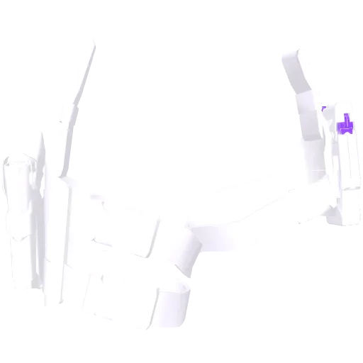 Белая кобура на две ноги