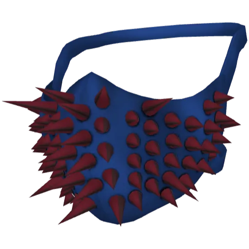 Синяя маска с шипами