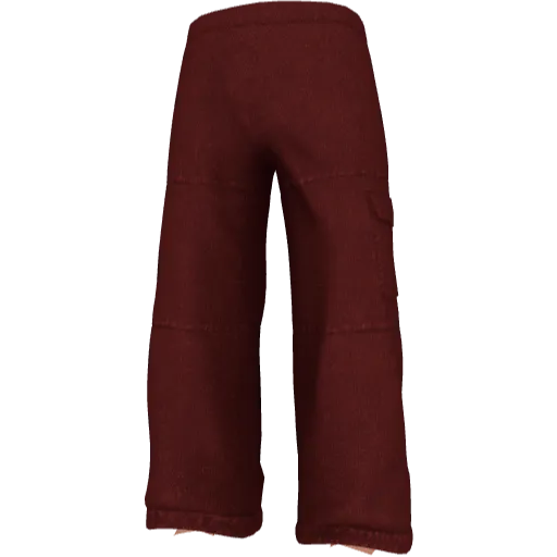 Широкие однотонные штаны - Вариант 3