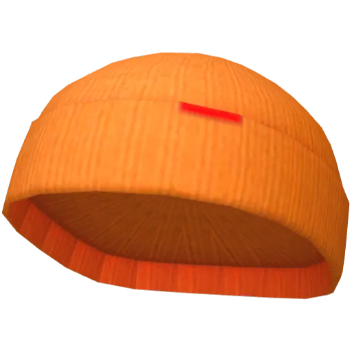 Оранжевое бини