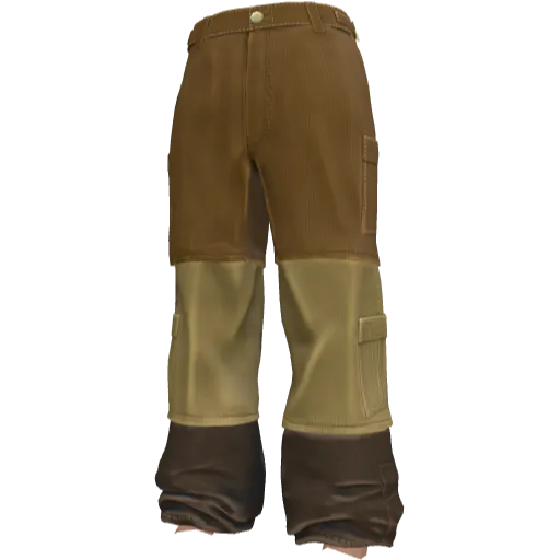 Модульные коричневые штаны