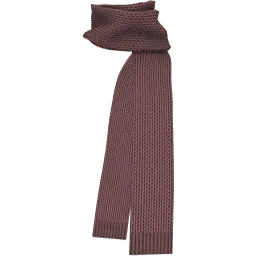 Красный длинный шарф