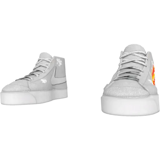 Белые кеды Nice Blazer (Luminoforo)