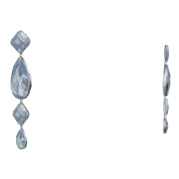 Серебряные серьги с драгоценными камнями