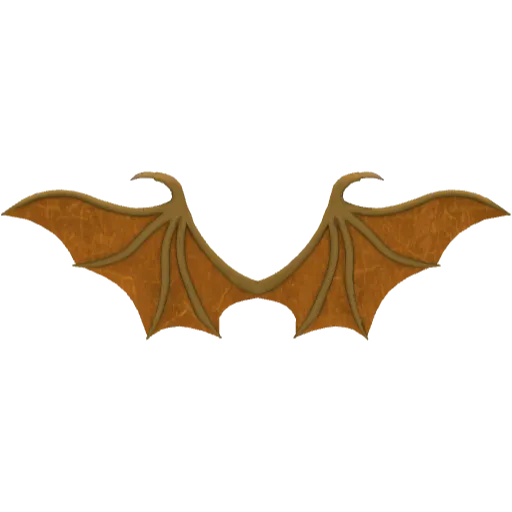 Крылья демона оранжевые