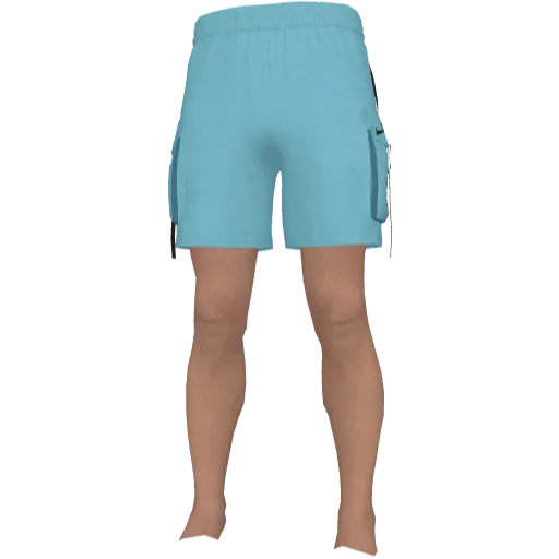 Голубые шорты с ремнем Nice