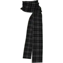 Серый длинный шарф