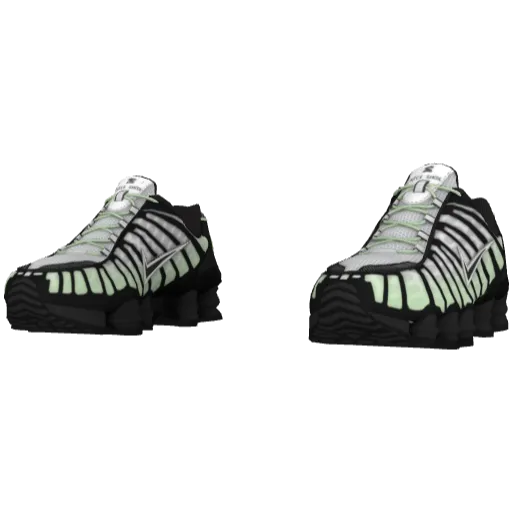 Бело-черные кроссовки Nice Shoks