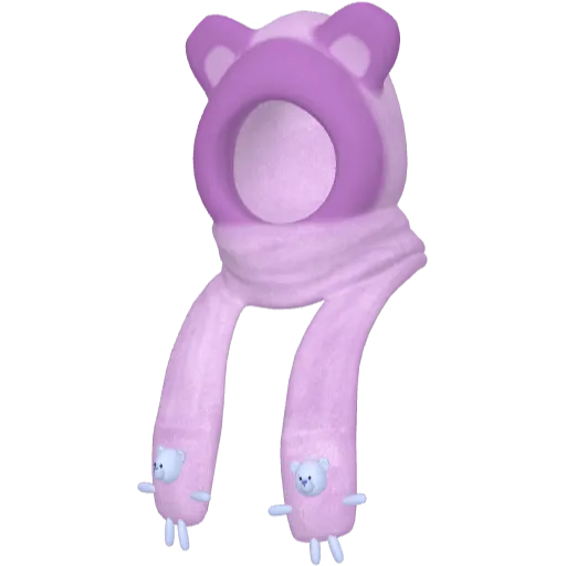 Фиолетовая маска медведя