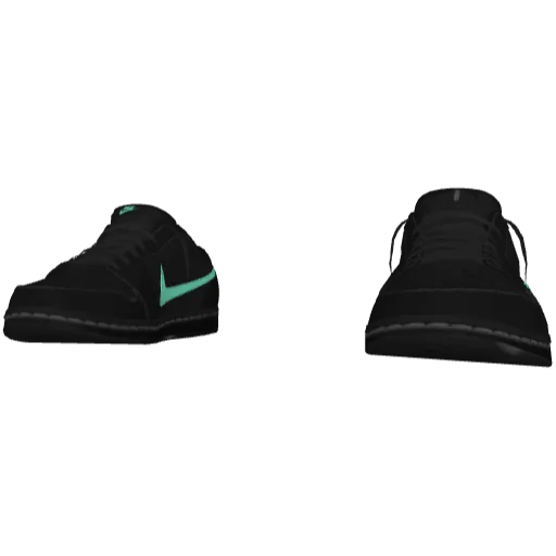 Черные с тифани кроссовки Nice Reverse Swoosh (Luminoforo)