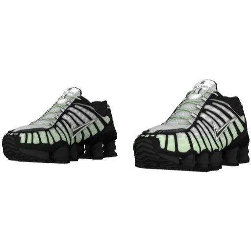 Nike Shox - Черно-розовый (2)