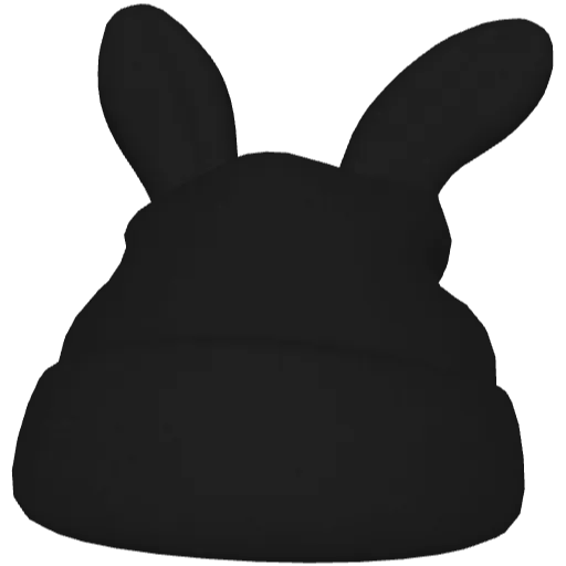 Черная меховая шапка с ушами