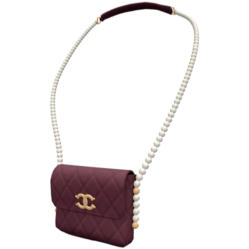 Бордовая сумка Chenel