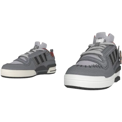 Серые кроссовки Adibas Low Helloween