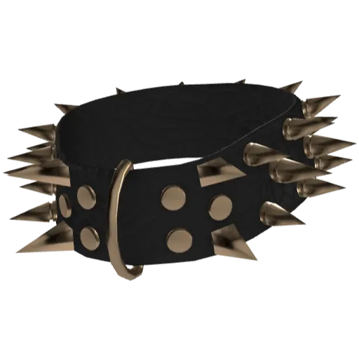 Черный чокер с шипами