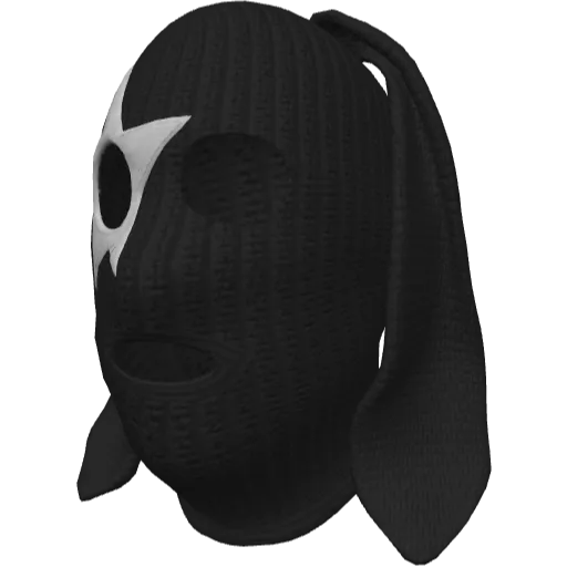 Черная маска с ушами