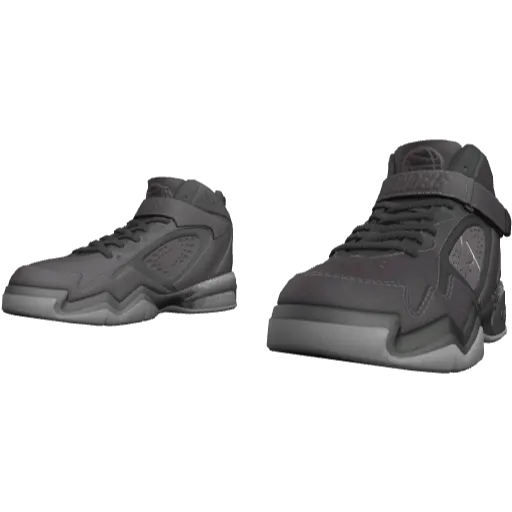 Чёрные кроссовки Los Angels с серыми вставками