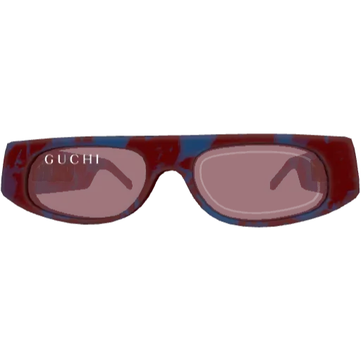 Красные с синим очки Guchi