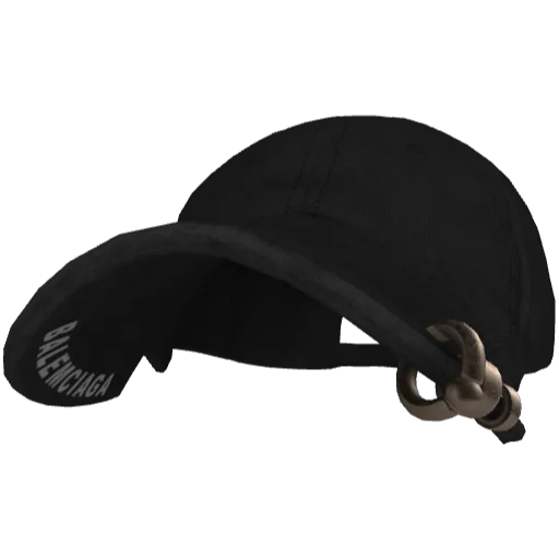 Черная кепка Balemciaga