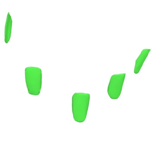 Зеленые накладные ногти