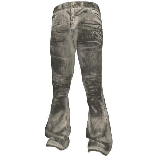 Серые джинсы клеш