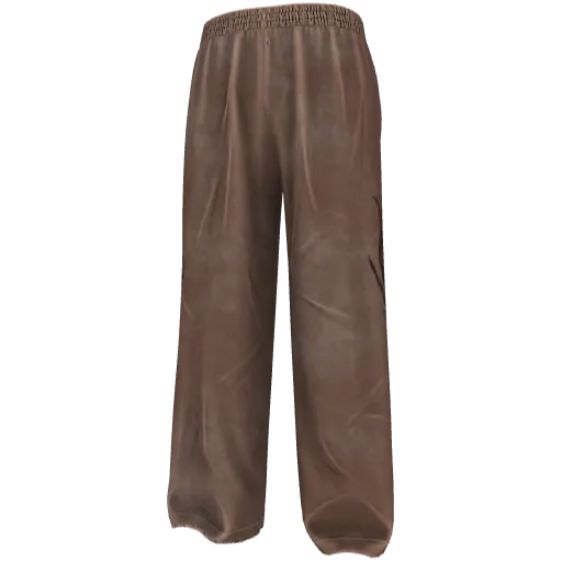 Коричневые широкие спортивные штаны