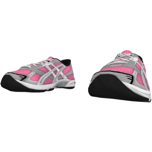 Бело-розовые кроссовки Asic