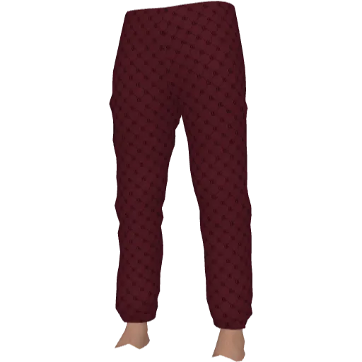 Красные штаны с паттерном Guchi