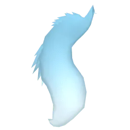 Голубой цветной хвост