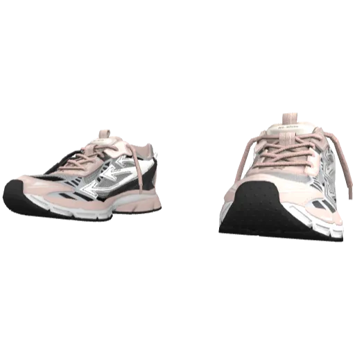 Бело-розовые кроссовки Ott-White