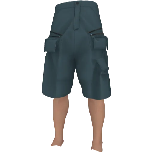 Синие шорты с карманами Rick Onens