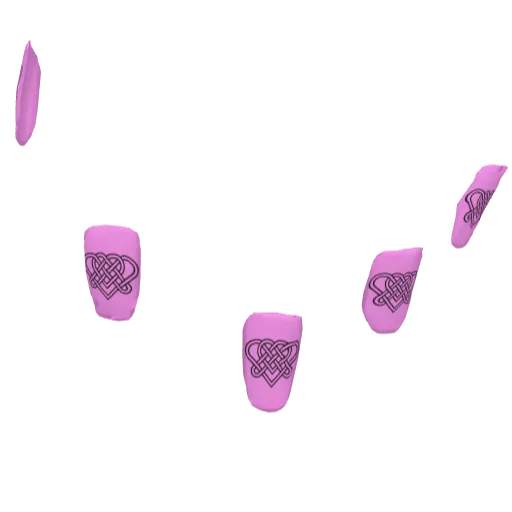 Розовые накладные ногти