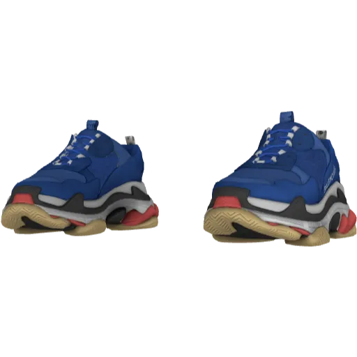 Синие кроссовки Balemciaga