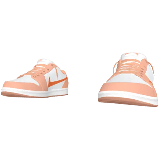 Бело-розовые кроссовки Nice Reverse Swoosh