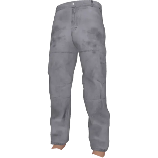 Серые джинсы с паттерном