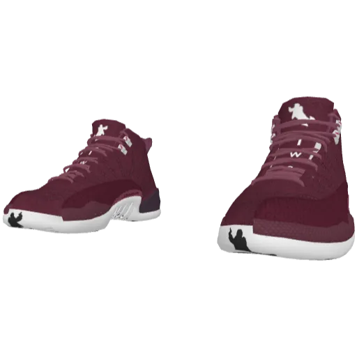 Бордовые высокие кроссовки Flow