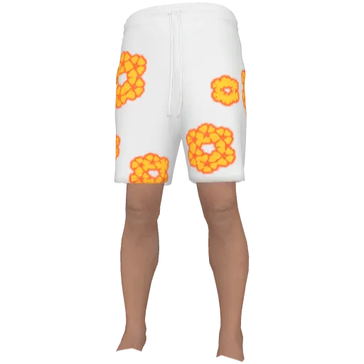 Белые шорты Denim Tears