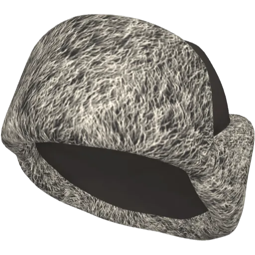 Серая меховая шапка