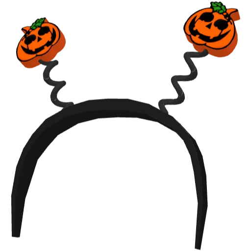 Тыквы на пружинках чёрные