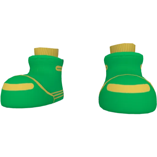 Зеленые большие ботинки