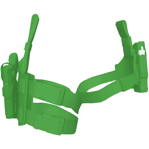 Зелёная кобура на две ноги