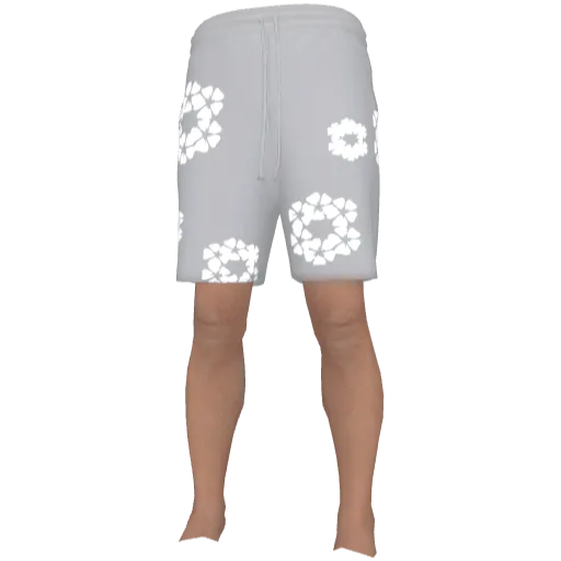 Серые шорты Denim Tears