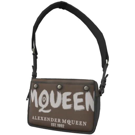 Коричневая сумка MQUEEN через плечо