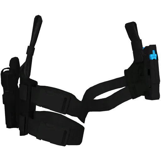 Чёрная кобура на две ноги