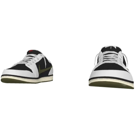 Черно-белые кроссовки Nice Reverse Swoosh (Luminoforo)