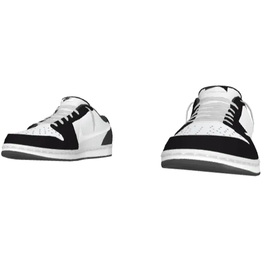 Бело-черные кроссовки Nice Reverse Swoosh (Luminoforo)